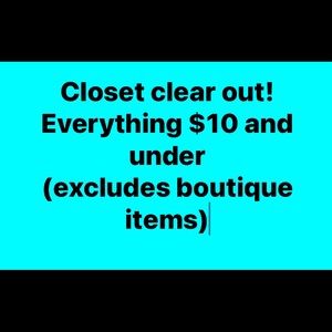 Closet clearance